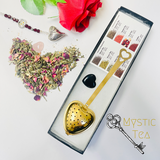 Gold Heart Infuser in Gift Box